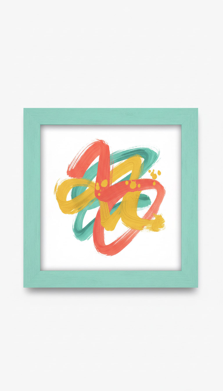Aqua mint modern brushstroke file