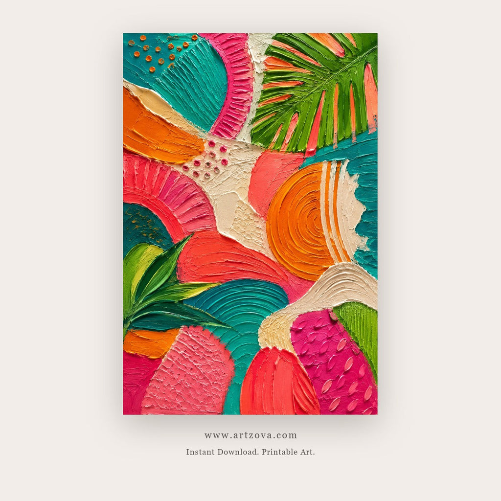 ART0154 Tropical Radiance printable art preview - Artzova