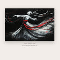 Soul Pauses printable figurative art in Chocolate Brown and Black - Artzova