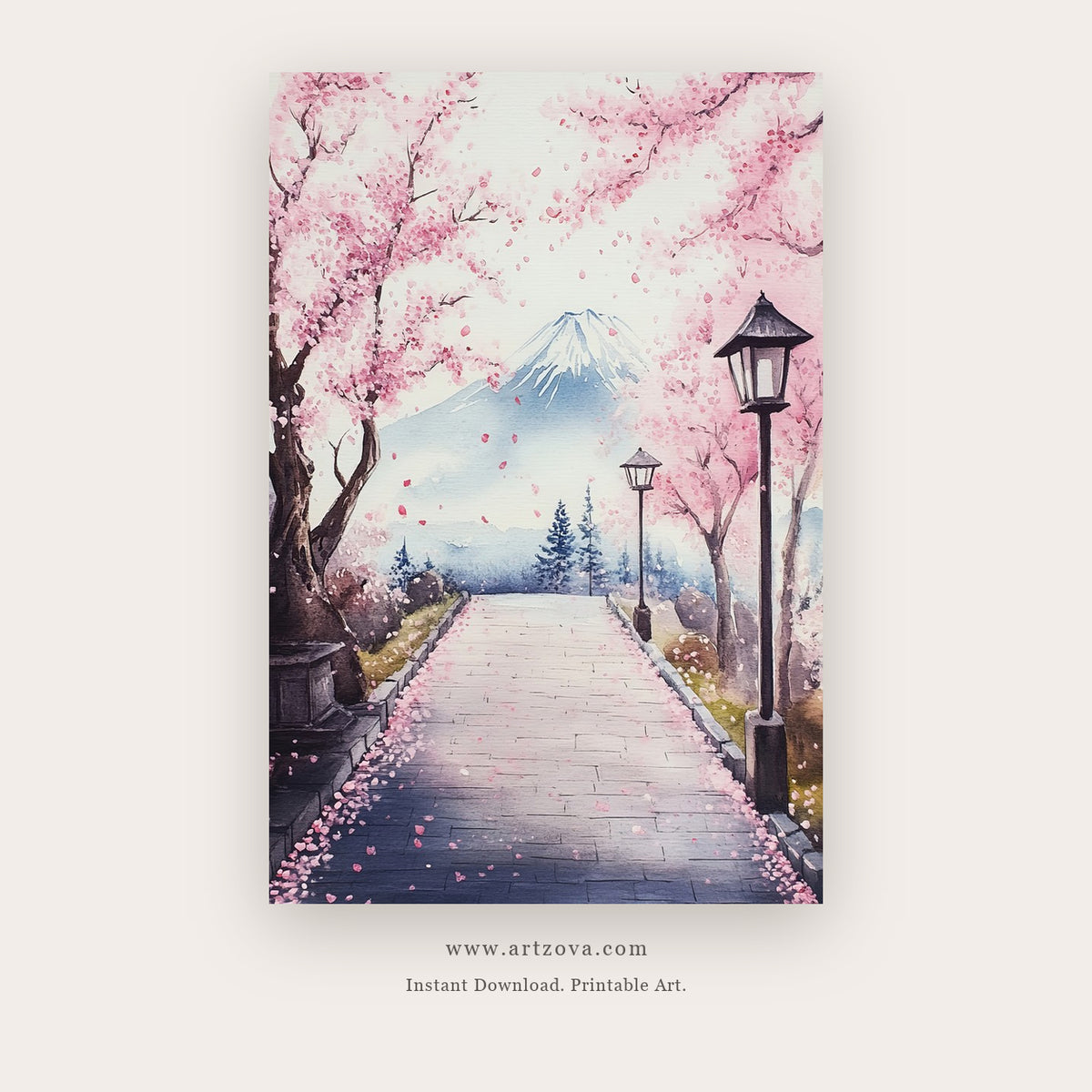 Stillness Bloom – botanical & floral art printable wall art in Silver and White
