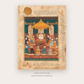 Folk Song – indian art printable wall art in Gold and Terracotta
