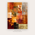 Still Moment Trees – boho wall art printable wall art in Orange and Terracotta