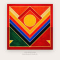 Calm Pulse – abstract wall art printable wall art in Red and Yellow