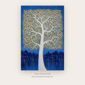 Cobalt Tree of Life – botanical & floral art printable in Navy Blue and Gold
