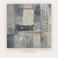 Textured Silver Blocks – abstract wall art printable in Gray and Silver