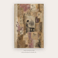 Sepia Memory Collage – abstract wall art printable in Tan and Brown