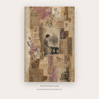 Sepia Memory Collage – abstract wall art printable in Tan and Brown