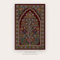 Paisley Tree of Life – indian art printable in Brown and Red