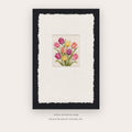 Pink Tulip Herbarium – botanical & floral art printable in Pink and Black