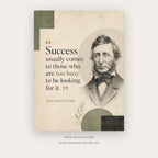 Success Comes to the Busy printable motivational quote wall art