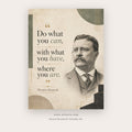 Do What You Can, Where You Are printable motivational quote wall art