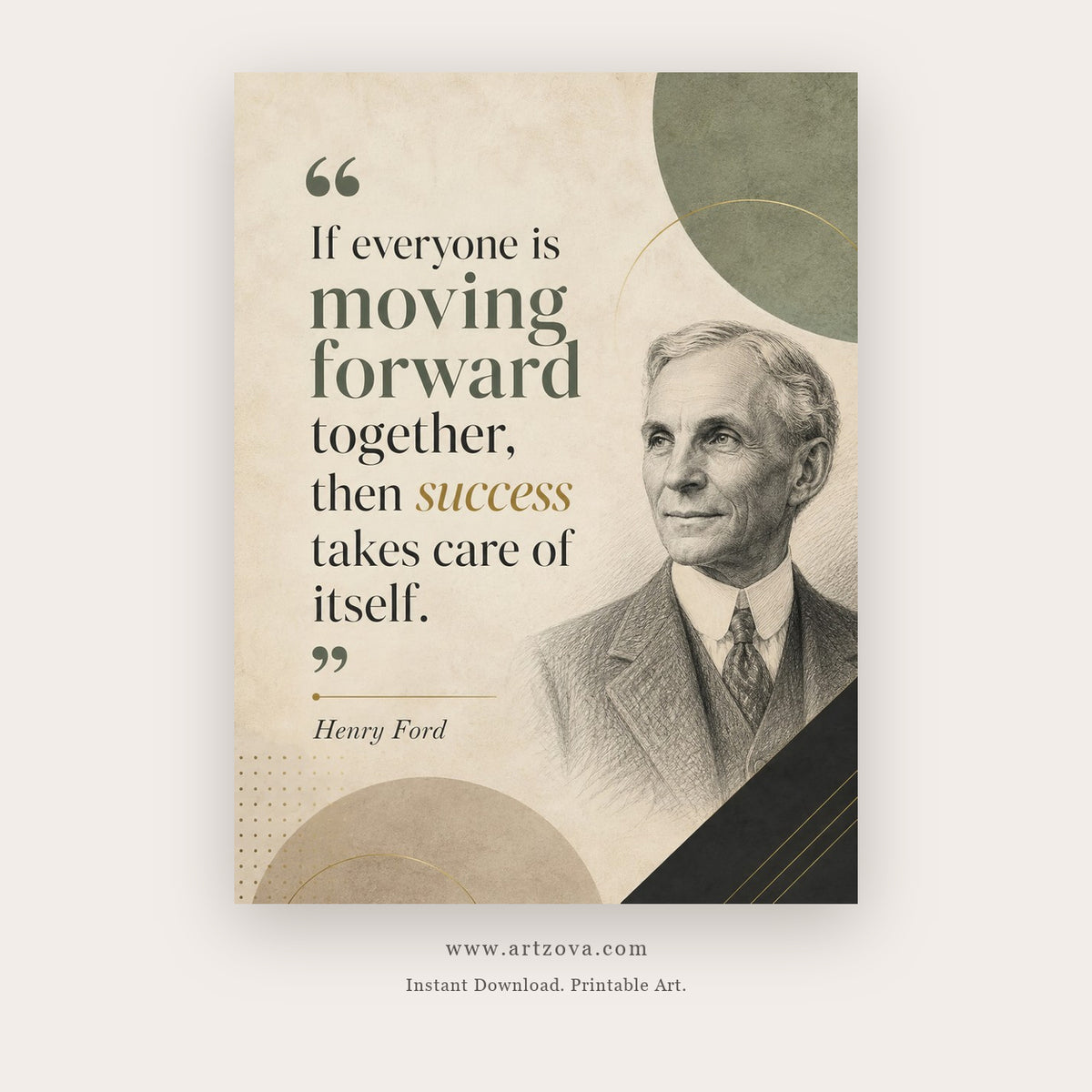 Coming Together Is Progress printable motivational quote wall art