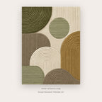 Earth-Tone Circles printable abstract wall art