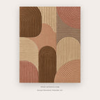 Rose Geometric Arches printable abstract wall art
