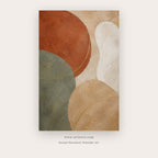 Terracotta Desert Circles printable abstract wall art