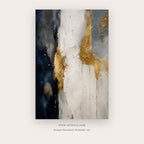 White Gold Through Dark Stone printable abstract wall art