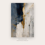 Marble Night with Golden Veins printable abstract wall art