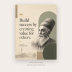 Build Success by Creating Value printable motivational quote wall art