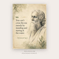 Cross the Sea by Stepping Into the Water printable motivational quote wall art