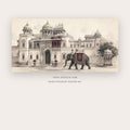 White Palace With Royal Elephant printable indian art