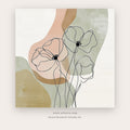 White Bloom printable botanical & floral art in White and Silver - Artzova