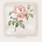 Tan Bloom printable botanical & floral art in White and Tan - Artzova