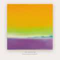 Citrus Horizon printable abstract wall art in Orange and Purple - Artzova