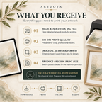 Artzova printable art digital download - what you receive