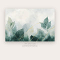 Sage Leaves printable botanical & floral art in Charcoal and White - Artzova