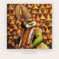 Dancer Morning printable figurative art in Terracotta and Orange - Artzova