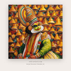 Dancer Morning printable figurative art in Terracotta and Orange - Artzova
