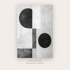 Still printable abstract wall art in Silver and White - Artzova