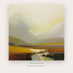 Mist Over Fields printable minimal abstract landscape wall art - Artzova